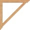 Ekena Millwork Traditional Traditional Smooth Bracket w/ Offset Brace, Western Red Cedar, 5 1/2"W x 44"D x 44"H BKT0604X44X44TRA01SWR - alternate 4